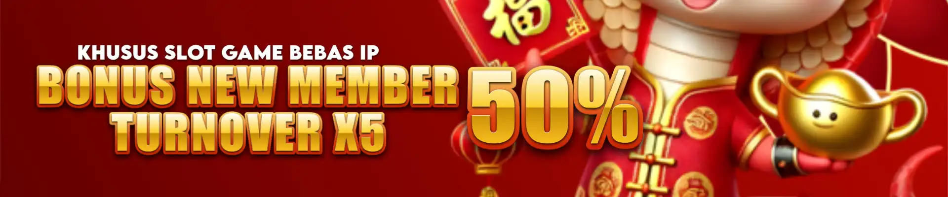 BONUS NEW MEMBER 50% KHUSUS GAME SLOT